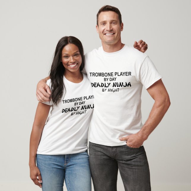 Trombone Deadly Ninja by Night Tee (Unisex)