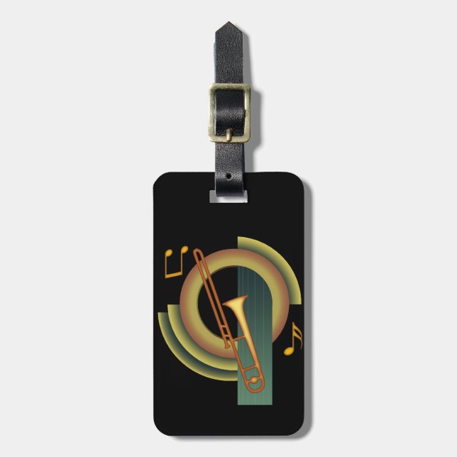 Trombone Deco1 Bagagebricka (Vertikal Framsida)