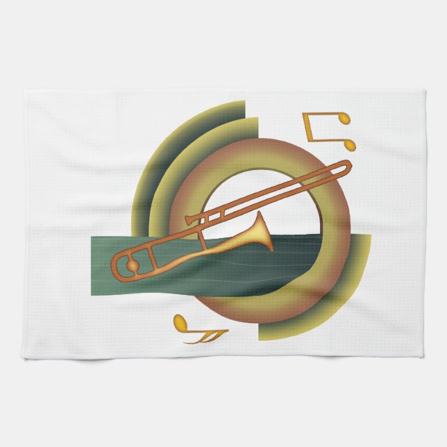 Trombone Deco1 Kökshandduk (Horisontell)