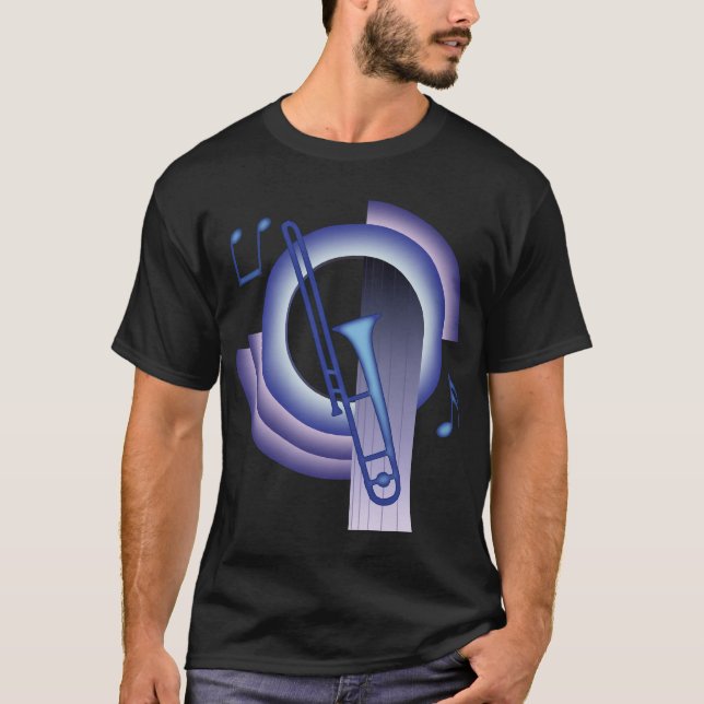 Trombone Deco2 T Shirt (Framsida)