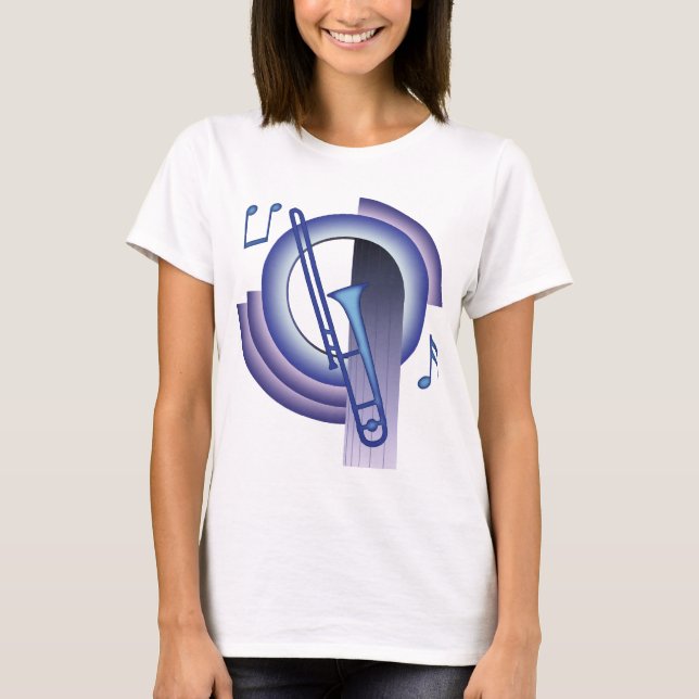 Trombone Deco2 T Shirt (Framsida)