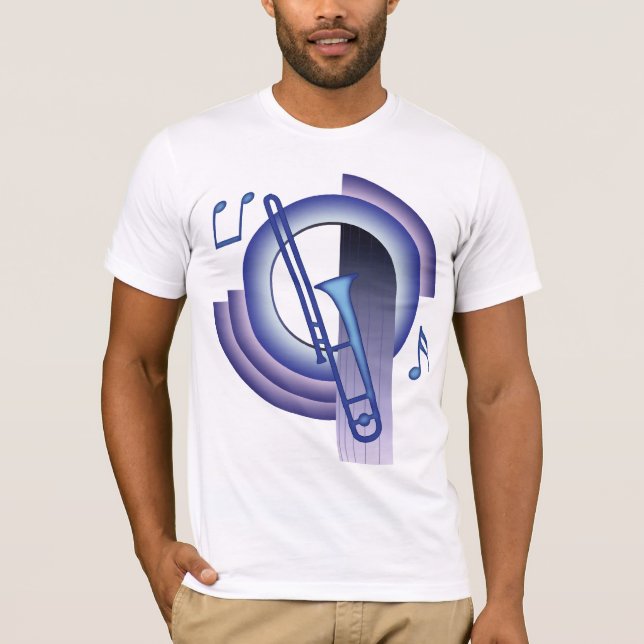 Trombone Deco2 T-shirt (Framsida)
