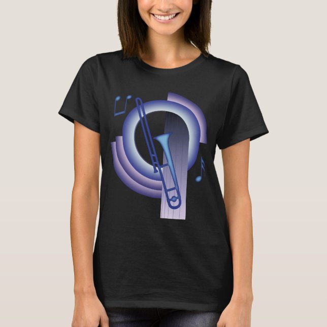 Trombone Deco2 T-shirt (Framsida)