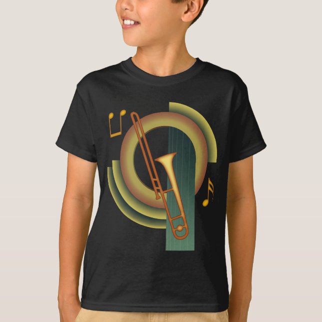 Trombone Deco T Shirt (Framsida)