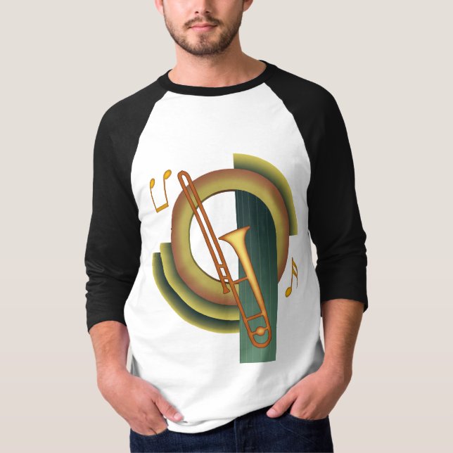 Trombone Deco Tee (Framsida)