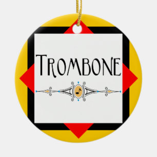 Trombone Decorative Line Julgransprydnad Keramik