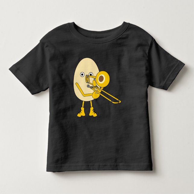 Trombone Egghead T Shirt (Framsida)