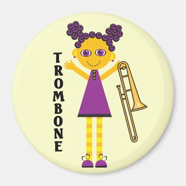 Trombone Girl Magnet (Framsidan)