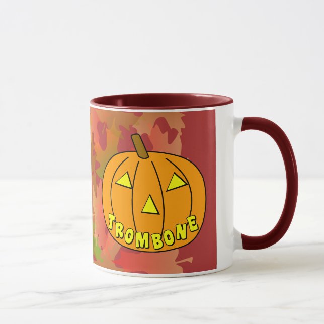 Trombone Halloween Pumpkin Mugg (Höger)