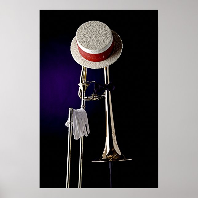 Trombone Jazz Poster (Framsidan)