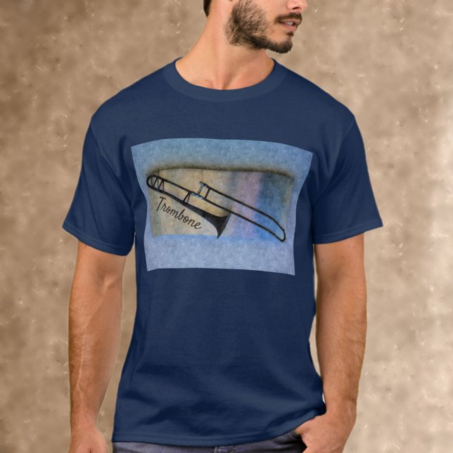 Trombone Jazzy Musical Artistic T-Shirt (Skapare uppladdad)