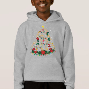 Trombone Julgran Ornaments Funny Music Band T Shirt