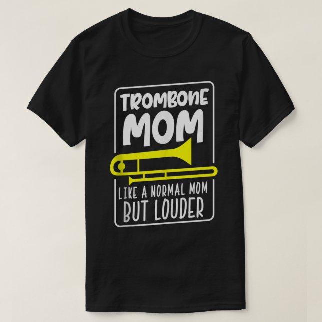 Trombone Mamma Marching Band Trombonist Mamma Ligh T Shirt (Design framsida)