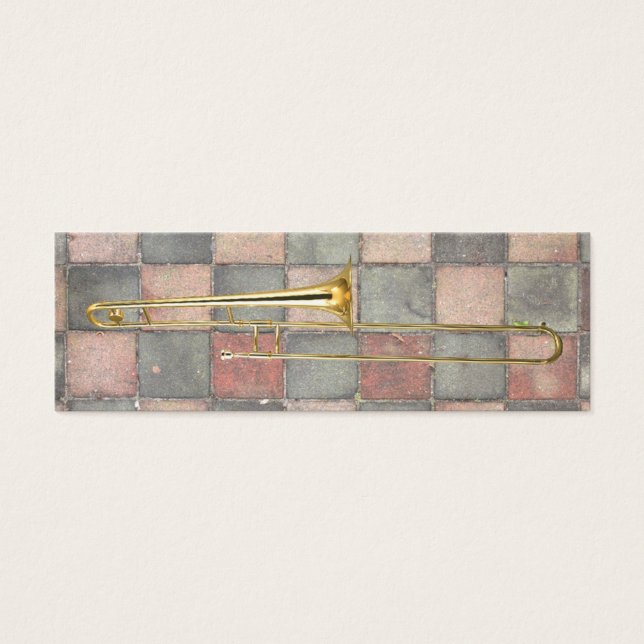 Trombone Marks the Spot Litet Visitkort (Framsidan)