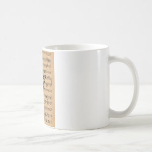 Trombone med Lakan Music Background Kaffemugg