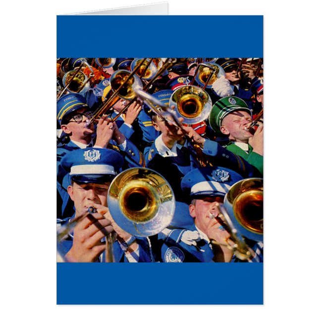 trombone mobster AKA-band får borta vild Hälsningskort (Framsidan)