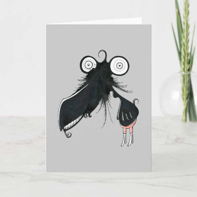 Trombone Monster Greeting Card Kort (Framsida)