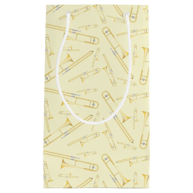 Trombone Musician Band Teacher Small Gift Bag (Framsidan)