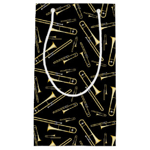 Trombone Musician Band Teacher Small Gift Bag