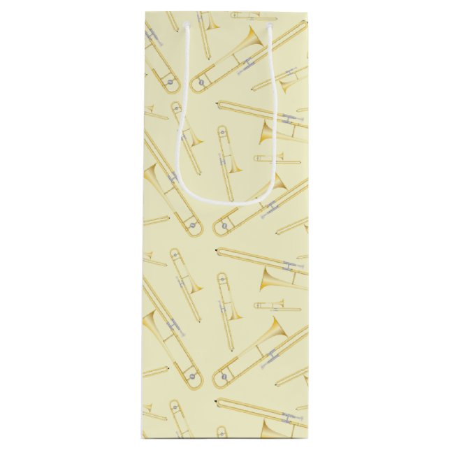 Trombone Musician Band Teacher Vin Gift Bag (Framsidan)