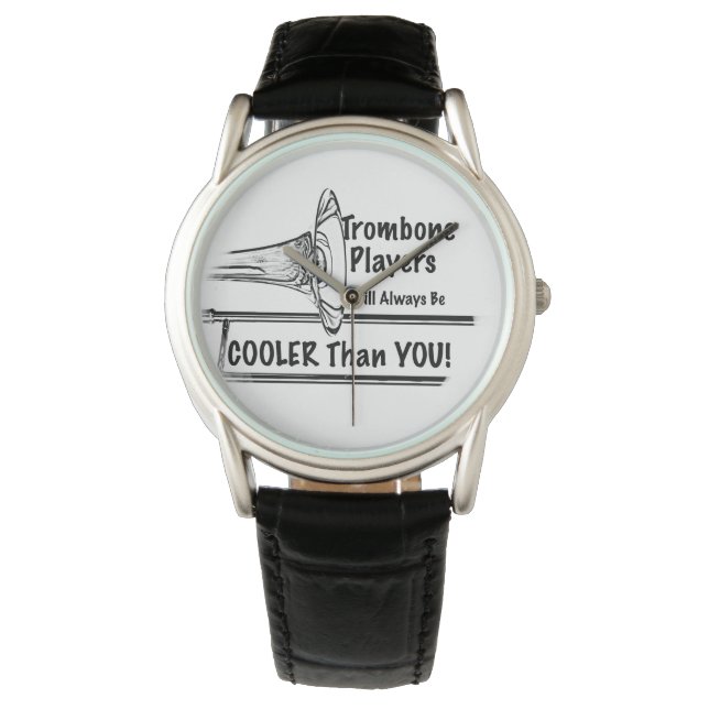 Trombone Musician Cooler än du Wrist Watch Armbandsur (Framsida)