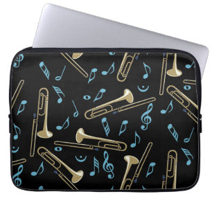 Trombone Musik noter Laptop Fodral