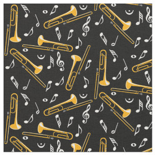 Trombone Musik noter Tyg