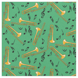 Trombone Musik noter Tyg