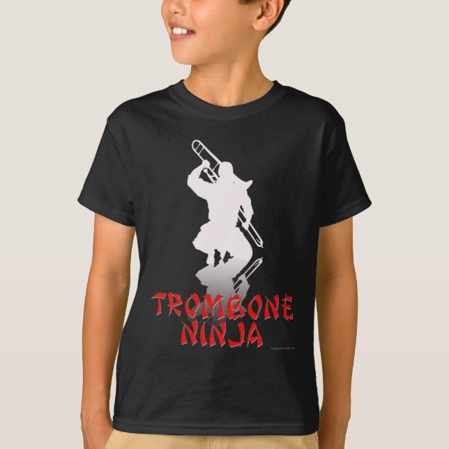 Trombone Ninja Tee Shirt (Framsida)