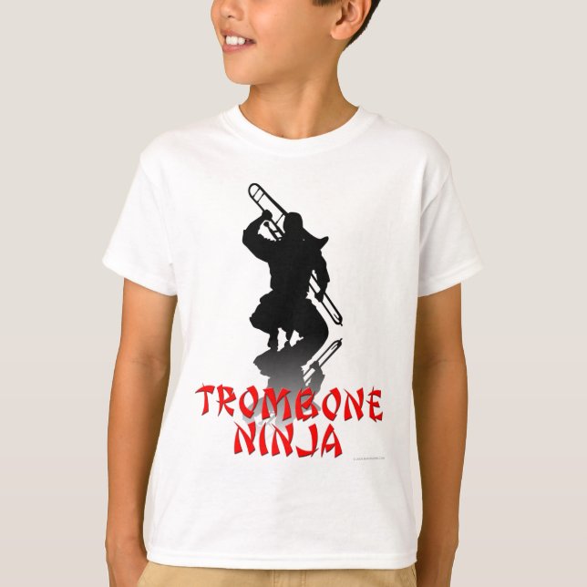 Trombone Ninja Tee Shirt (Framsida)