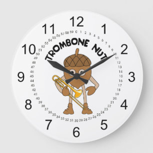 Trombone Nöt Text Stor Klocka