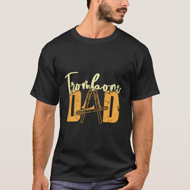 Trombone Pappa - Parad trombonist Marching Band Tr T Shirt (Framsida)