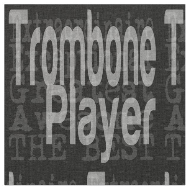 Trombone Player Extraordinaire Tyg (Närbild)