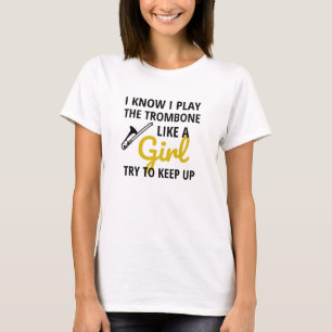 Trombone Player Girl Trombonist Women Trombone T Shirt