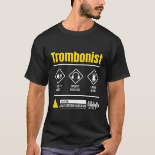 Trombone Player Instruction UY för trombonist Tro T Shirt