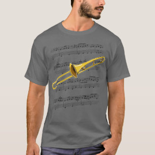 Trombone Player Trombonist Brass Musician Färg T Shirt