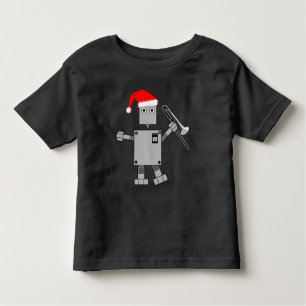 Trombone Santa Hat Robot T Shirt