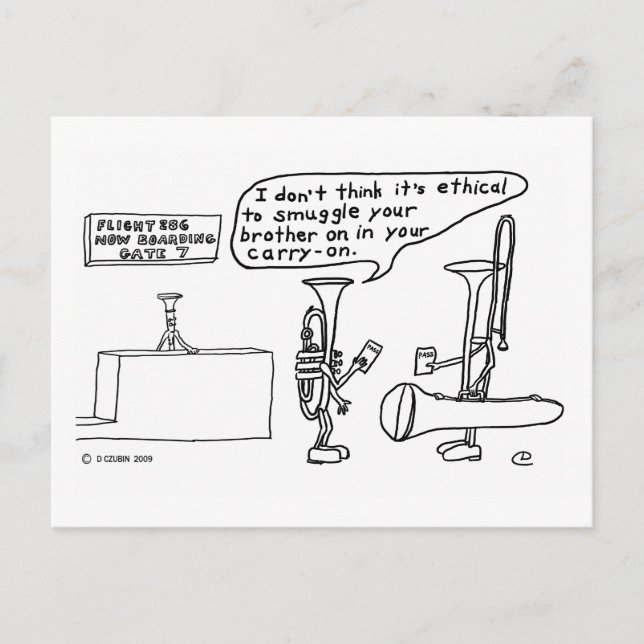 Trombone Smuggling Vykort (Framsida)