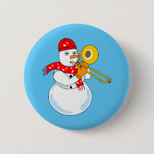 Trombone Snögubbe Knapp