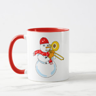 Trombone Snögubbe Mugg
