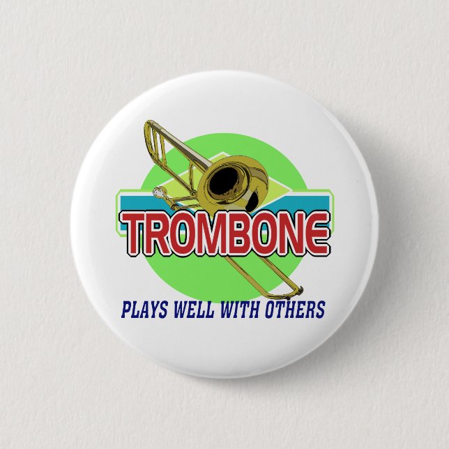 Trombone spelar bra knapp (Framsida)