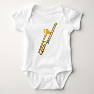 Trombone Teckning T Shirt