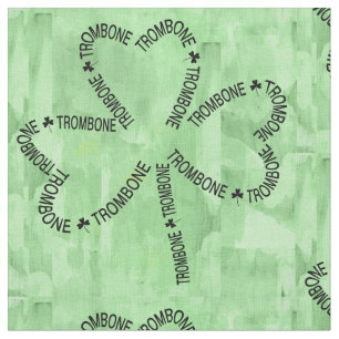 Trombone Text Shamrock Tyg