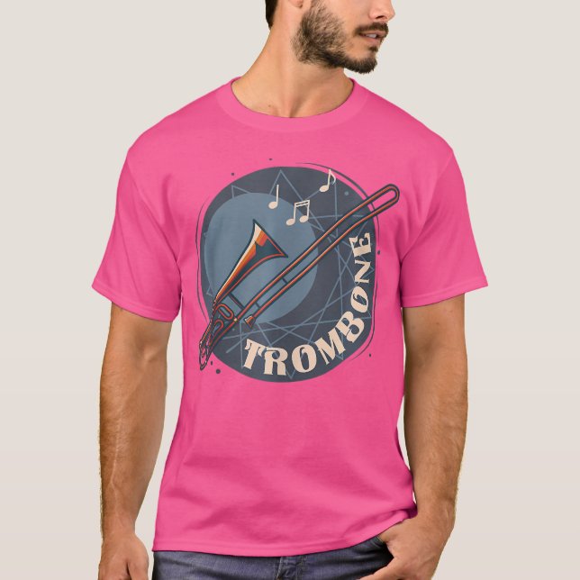 Trombone Trombone Opera Notes Biet Anmärkning - pl T Shirt (Framsida)