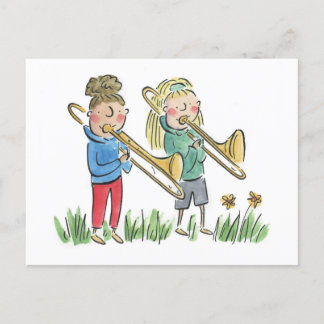 Trombone Vykort