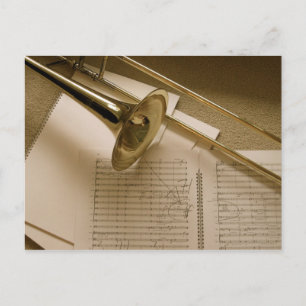 Trombone-vykort Vykort