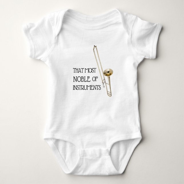 TrombonebabyBodysuit T Shirt (Framsida)