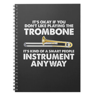 Trombonegåva - det smart folket instrumenterar anteckningsbok