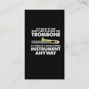 Trombonegåva - det smart folket instrumenterar visitkort