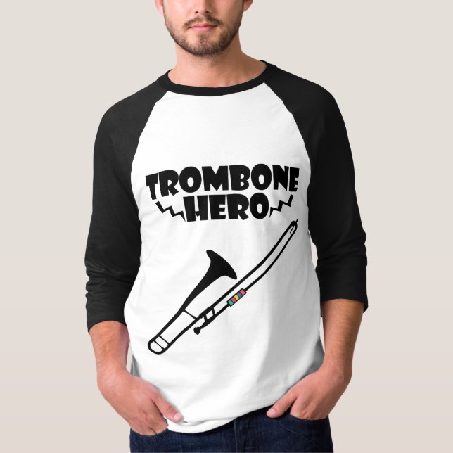 Trombonehjälte Tee Shirt (Framsida)